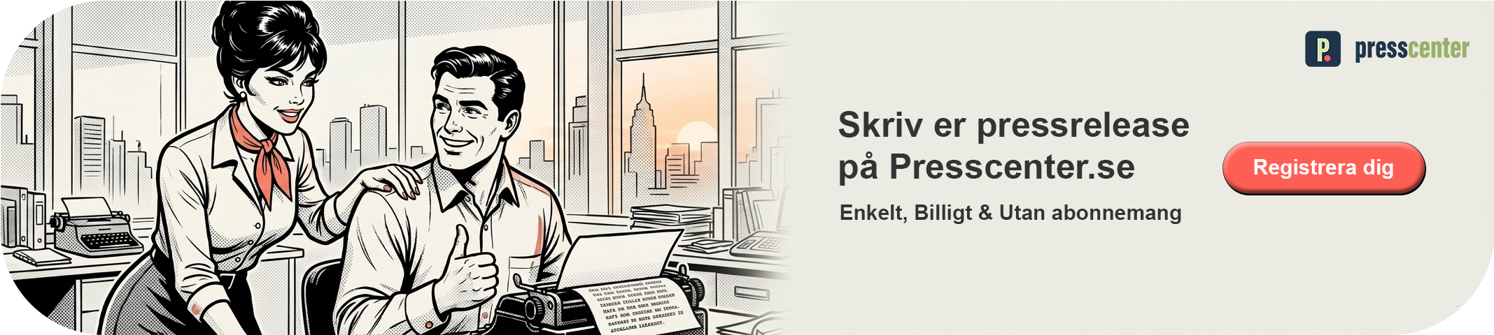 Presscenter Registrera dig och skicka pressreleaser redan idag!